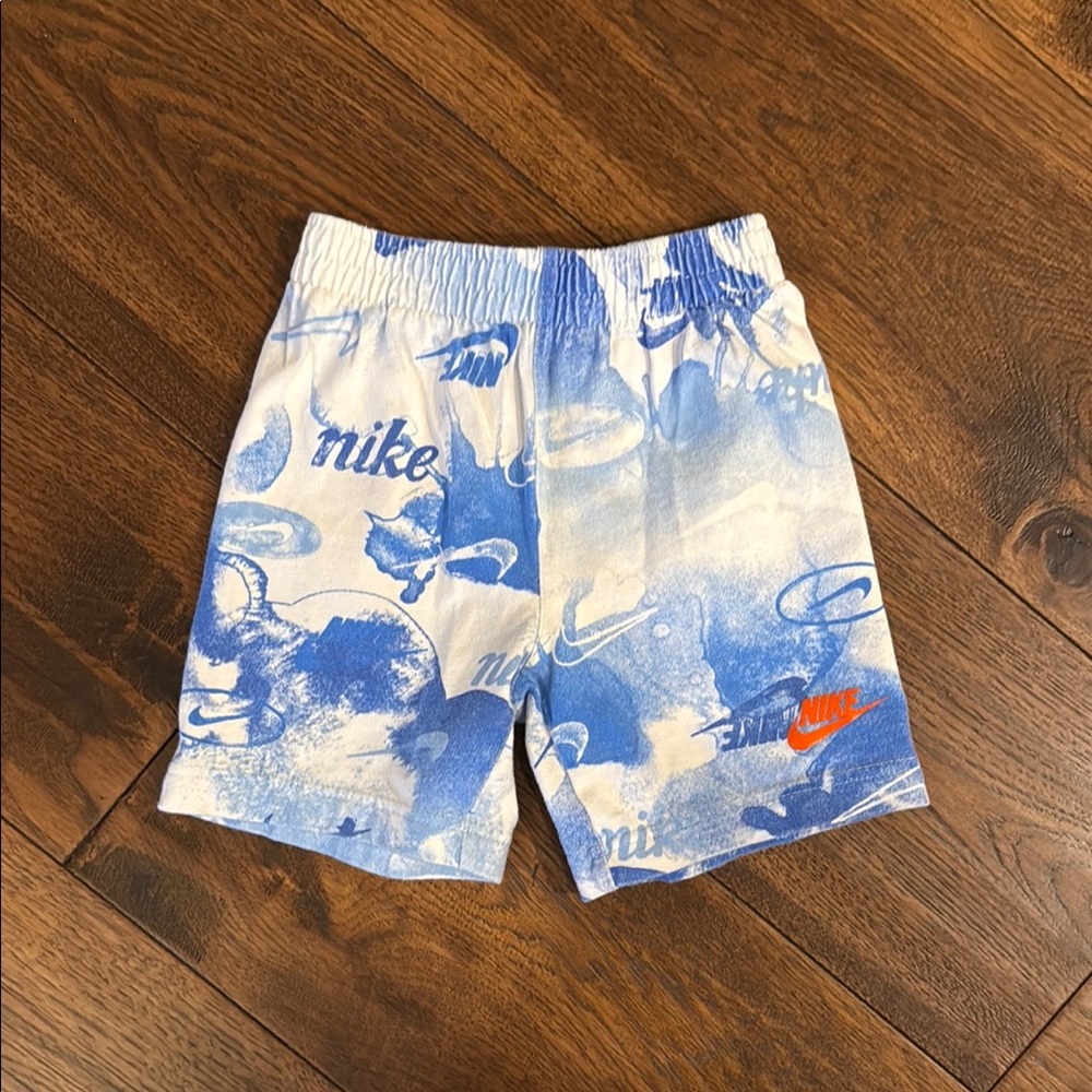 Nike Kids Blue Printed Shorts